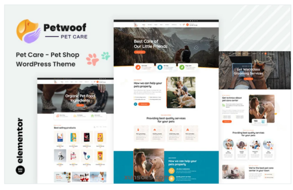Petwoof Pet Care Pet Shop WordPress Theme 1.1 GPL Theme