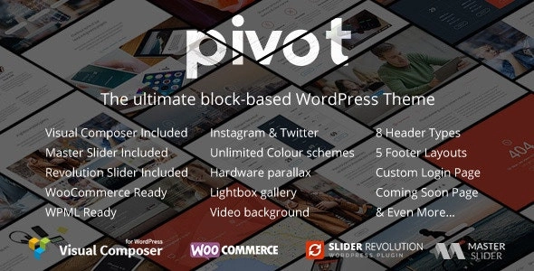 Pivot | Responsive Multipurpose WordPress Theme 1.4.26 GPL Theme