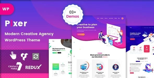Pixer Digital Agency WordPress 1.0 GPL Theme