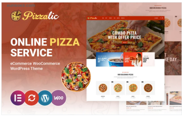 Pizzalic Pizza and Fast Food Restaurant WooCommerce Theme 1.0.0 GPL Theme