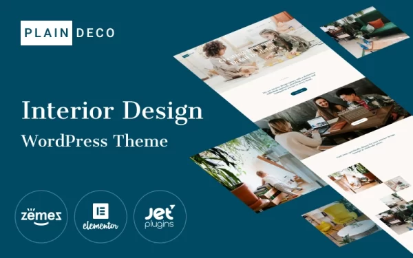 PlainDeco Interior Design WordPress Theme 1.0.1 GPL Theme