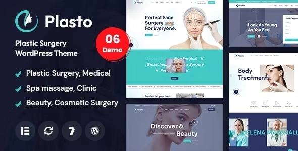 Plasto Plastic Surgery Medical WordPress Theme 1.0.0 GPL Theme