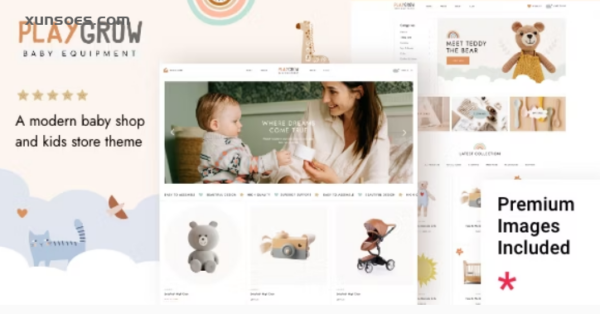 PlayGrow Baby Shop and Kids Store Theme 1.1 GPL Theme