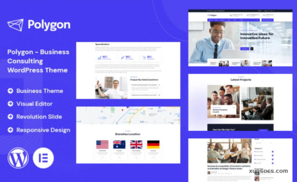 Polygon – Business Consulting WordPress Theme 1.0.0 GPL Theme