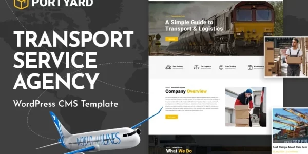 PortYard Logistics Transport WordPress Theme 1.0.0 GPL Theme