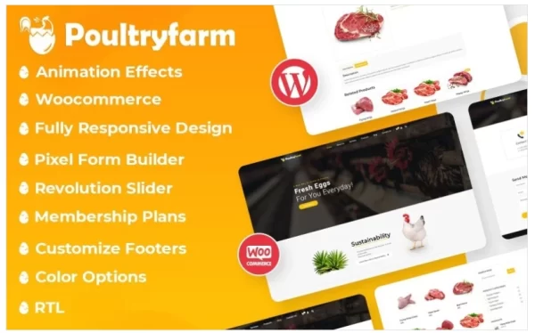Poultry Farm Woocommerce Theme 1.0 GPL Theme