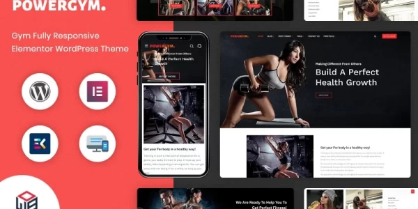 PowerGym Multipurpose Gym Fitness Bodybuilding WordPress Theme 1.0 GPL Theme