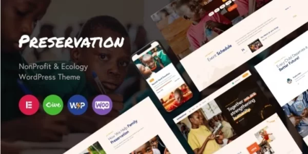 Preservation NonProfit Ecology WordPress Theme 1.0 GPL Theme