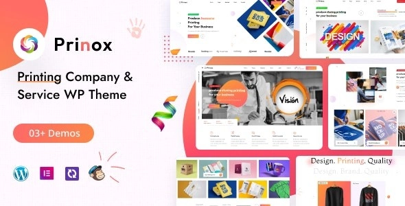 Prinox Printing Services WordPress Theme 1.0 GPL Theme