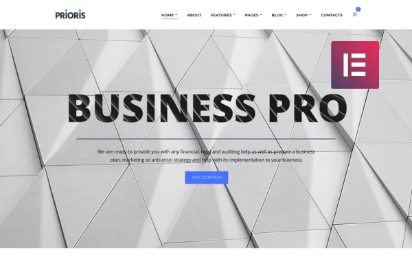 Prioris Consulting Agency WordPress Elementor Theme WordPress Theme 1.0.0 GPL Theme
