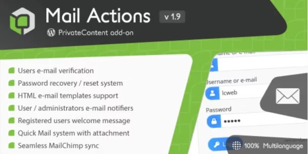 PrivateContent Mail Actions add-on 2.1.3 GPL Plugins