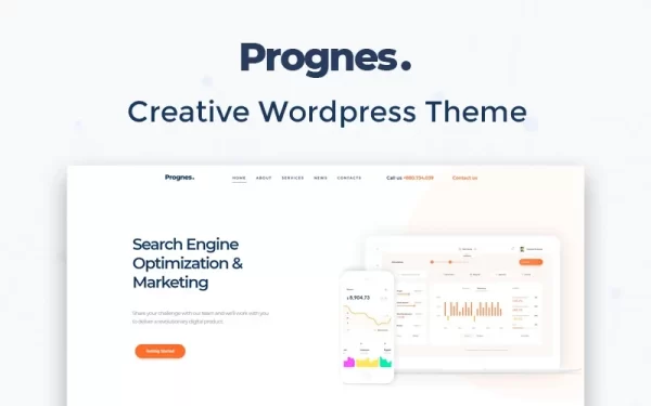 Prognes Consulting Multipurpose Clean WordPress Elementor Theme WordPress Theme 1.0.0 GPL Theme