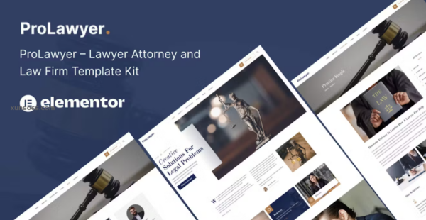 Prolawyer – Lawyer and Law Firm Elementor Kit {version} GPL Theme