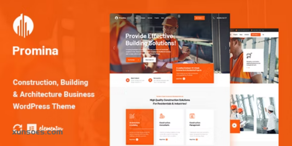 Promina Construction And Building WordPress Theme 1.0.0 GPL Theme