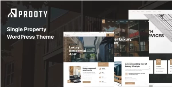Prooty Single Property WordPress Theme 1.0.7 GPL Theme