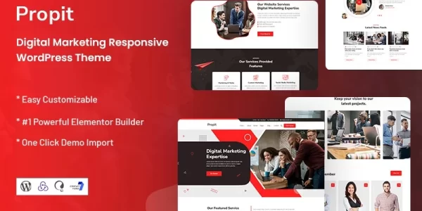 Propit Digital Marketing WordPress Theme 1.0.0 GPL Theme