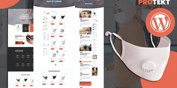 Protekt Medical Face Mask Store WooCommerce Theme WordPress Theme 1.0.1 GPL Theme