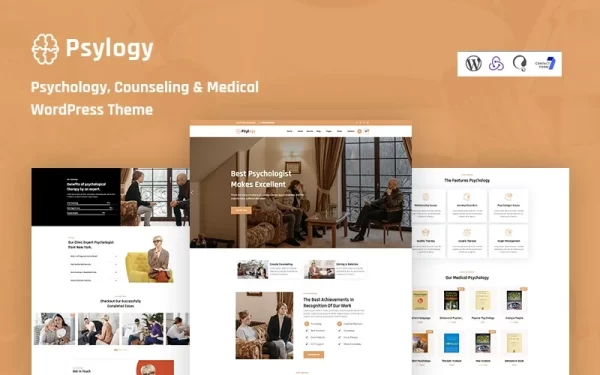 Psylogy Psychology And Counseling Responsive WordPress Theme 1.0.0 GPL Theme
