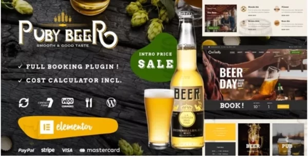 Puby Beer Brewery WP 1.1 GPL Theme