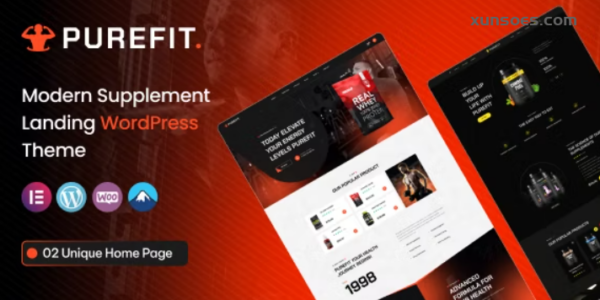 Purefit – Health Supplement WordPress Theme 1.0.0 GPL Theme