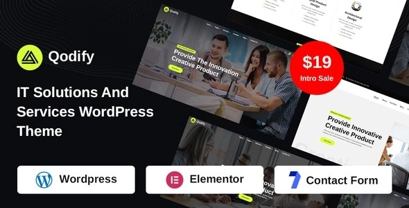 Qodify IT Solutions And Services WordPress Theme 1.0 GPL Theme