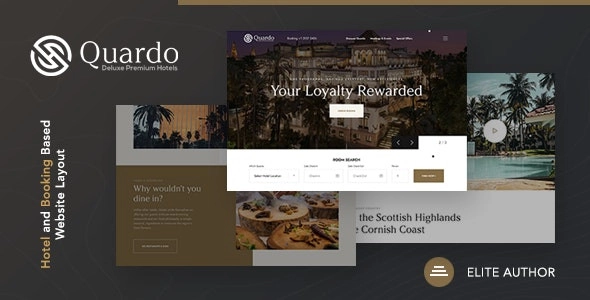 Quardo | Deluxe Hotels WordPress Theme 1.0 GPL Theme