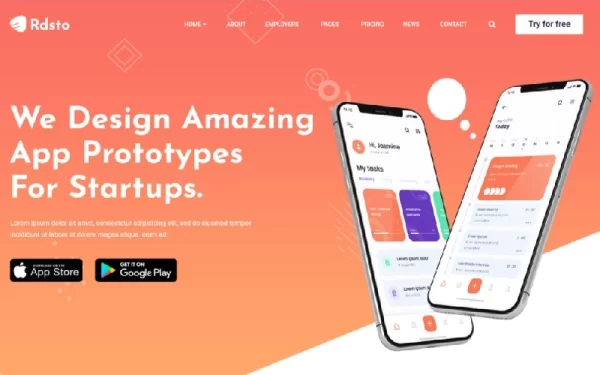 Rdsto App Responsive WordPress Theme 1.0.0 GPL Theme