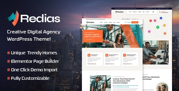 Redias Creative Digital Agency WordPress Theme 1.0.0 GPL Theme