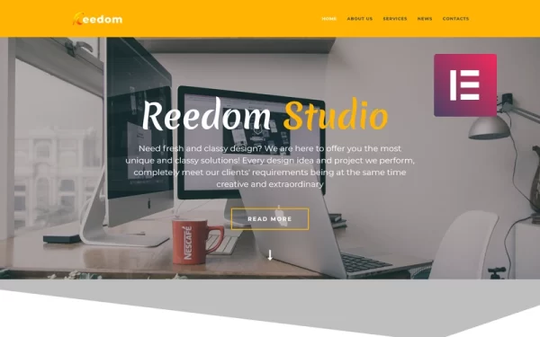 Reedom Web Design Studio Multipurpose Minimal WordPress Elementor Theme WordPress Theme 1.0.0 GPL Theme