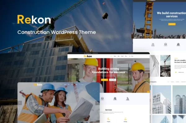 Rekon Construction WordPress Theme 1.0.14 GPL Theme