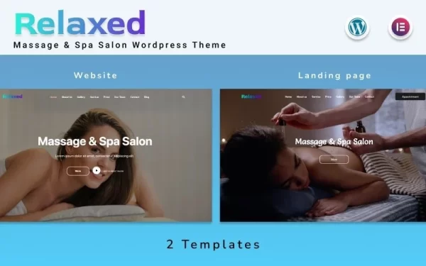 Relaxed Massage Spa Salon WordPress Theme 1.1 GPL Theme