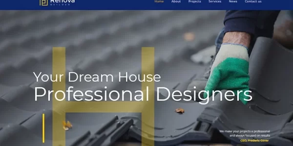 Renova Construction Building WordPress Theme 1.0 GPL Theme