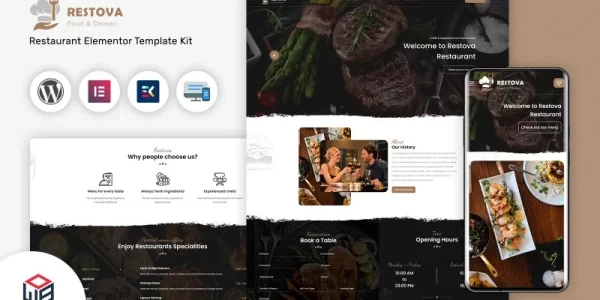 Restova Fast Food Restaurant Responsive WordPress Theme WordPress Theme 1.0 GPL Theme