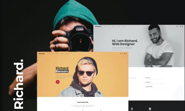 Richard Onepage Personal WordPress Theme 1.0 GPL Theme