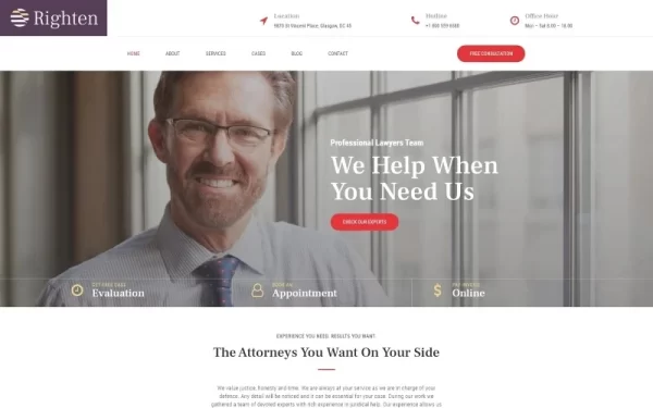 Righten Advisory WordPress Elementor Theme WordPress Theme 1.0.0 GPL Theme