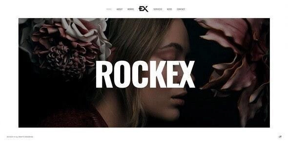 Rockex One Page Portfolio WordPress Theme 1.0 GPL Theme