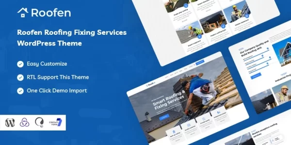 Roofen Roofing Fixing Services WordPress Theme 1.0.0 GPL Theme