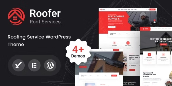 Roofer Roofing Services WordPress Theme + RTL 1.0.0 GPL Theme