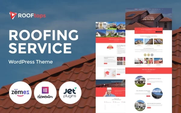 Rooftops Roofing Services WordPress Theme 2.0.1 GPL Theme