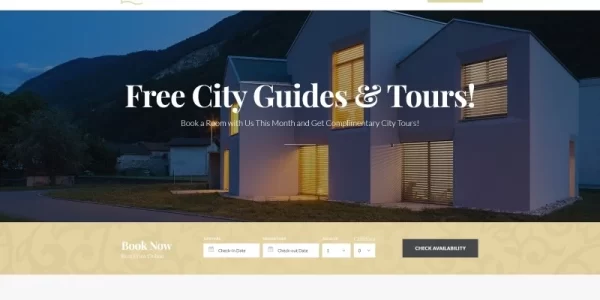 Roy Bed Breakfast Small Hotel WordPress Theme 1.0.0 GPL Theme