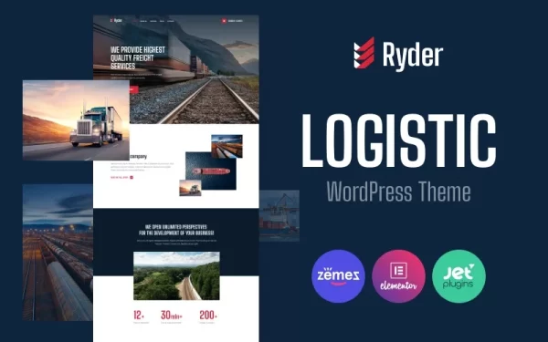 Ryder Logistic Website Design for Moving Companies WordPress Theme 1.0.0 GPL Theme