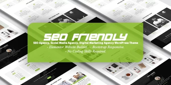 SEO Friendly SEO and Digital Marketing Agency Landing Page WordPress Theme 1.0 GPL Theme