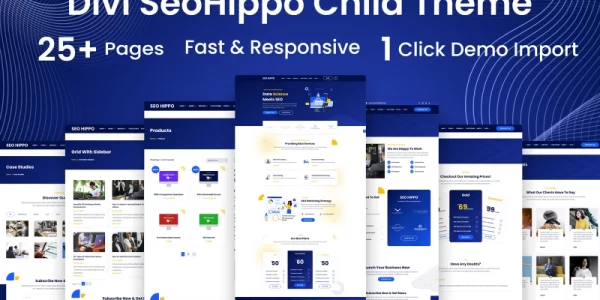 SEO Hippo WordPress Woocommerce Divi Child Theme WordPress Theme 1.0 GPL Theme