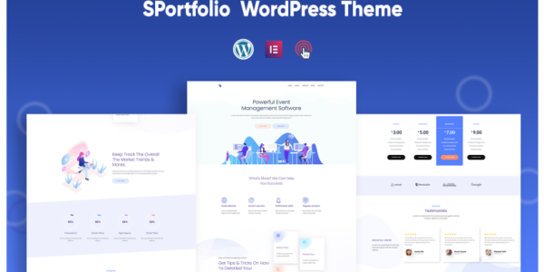 SPortfolio Simple Minimalist Multi-Purpose WordPress Theme 1.0 GPL Theme