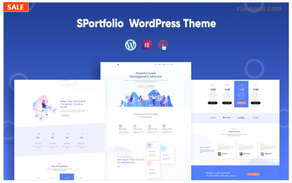 SPortfolio Simple Minimalist Multi-Purpose WordPress Theme 1.0 GPL Theme