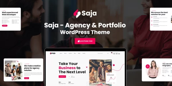 Saja – Minimal Agency Portfolio WordPress Theme + RTL 1.0.1 GPL Theme
