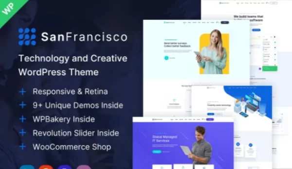San Francisco Creative WordPress Theme 1.12 GPL Theme