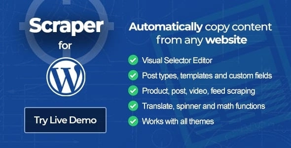 Scraper Automatic Content Crawler Plugin for WordPress 2.0.6 GPL Plugins