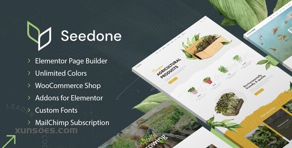 SeedOne Agriculture WordPress theme {version} GPL Theme