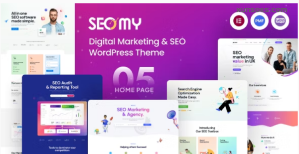 Seomy Digital Marketing SEO Agency WordPress Theme + RTL 1.0.6 GPL Theme